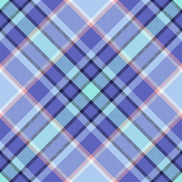 Plaid pattern vector Check fabric texture Seamless textile design for clothes paper print