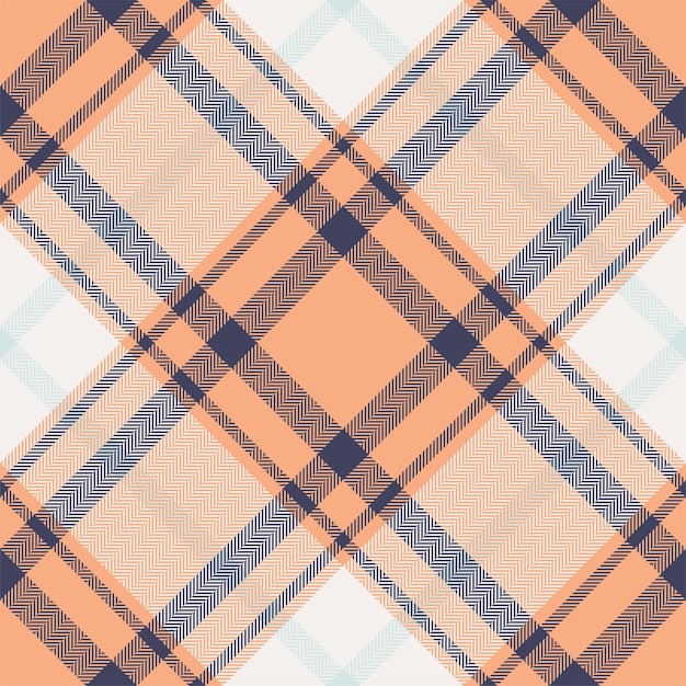 Plaid pattern vector Check fabric texture Seamless textile design for clothes paper print