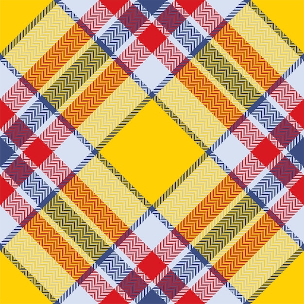 Plaid pattern vector Check fabric texture Seamless textile design for clothes paper print