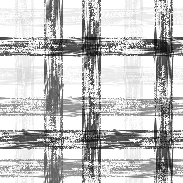 Plaid Seamless Background with Stripes