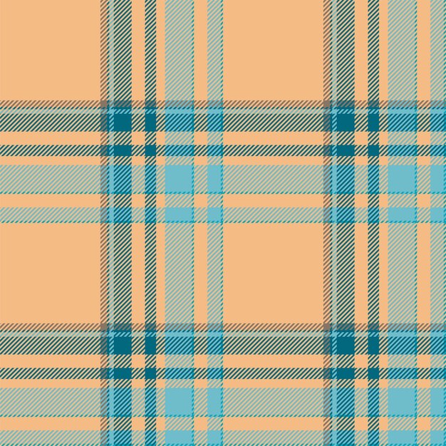 Plaid seamless pattern Check fabric texture Vector textile print design