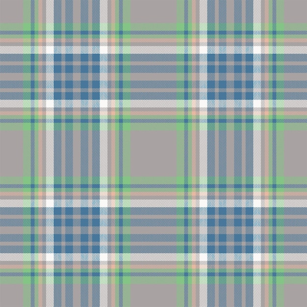 Plaid seamless pattern Check fabric texture Vector textile print