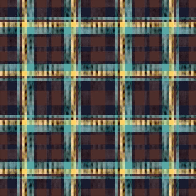 Plaid seamless pattern Check fabric texture Vector textile print