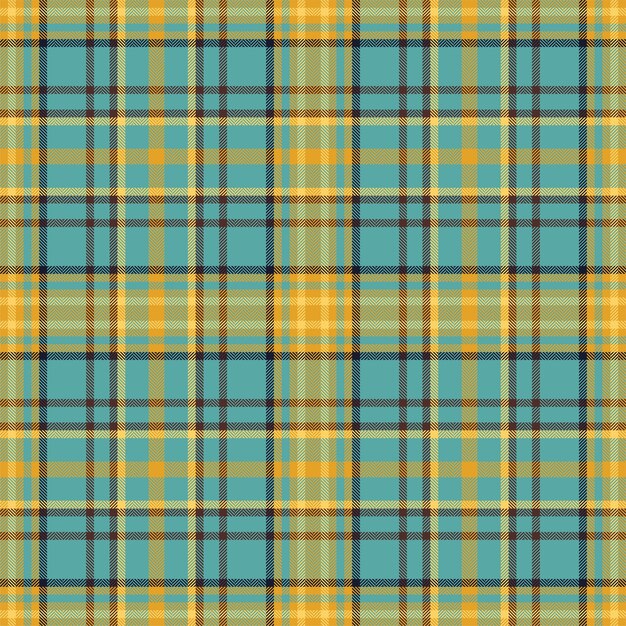 Plaid seamless pattern Check fabric texture Vector textile print