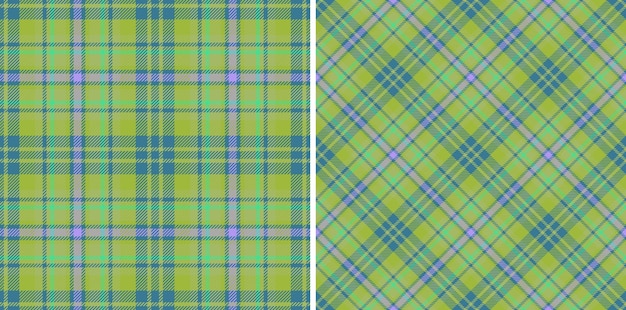 Plaid seamless textile Texture fabric background Check tartan vector pattern