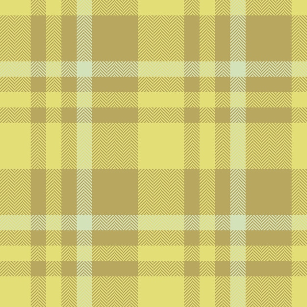 Plaid textile tartan of seamless check vector with a pattern texture fabric background in yellow and light colors