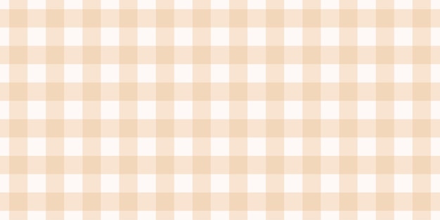 Plaid vector seamless texture Beige pattern in box Checkered cozy backgraund