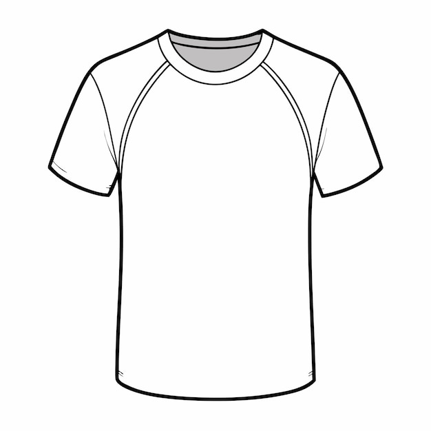 Vector plain white womens shortsleeve raglan tshirt mockup vector template for graphic designers