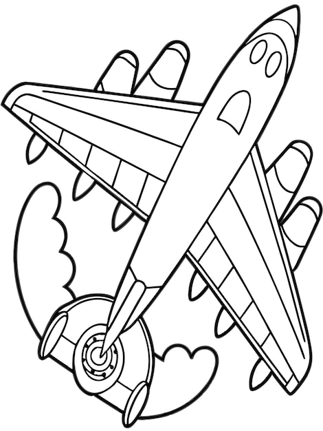 Plane Coloring Pages Fun and Engaging Aircraft Designs for Kids