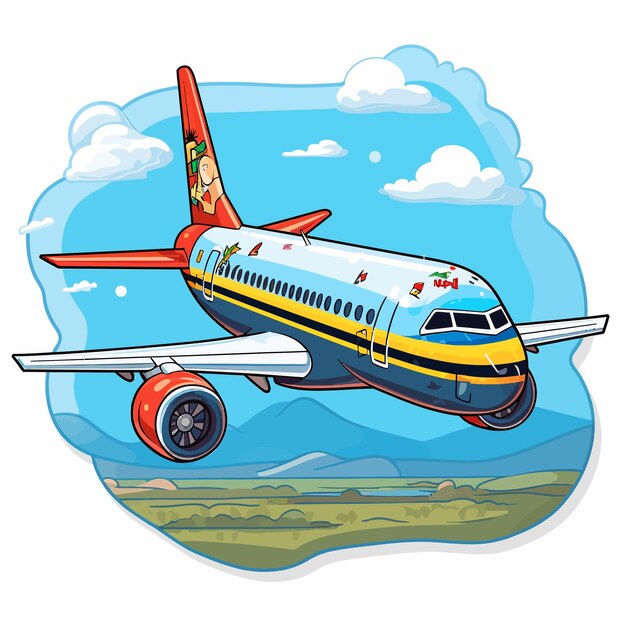 Vector plane illustration