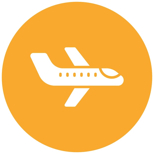 Plane Vector Icon Design Illustration