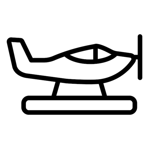 Plane Vector Icon Design Illustration