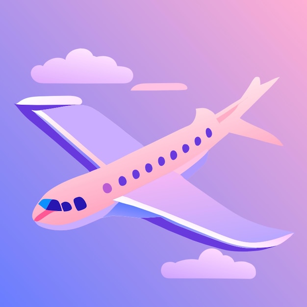 plane vector illustration