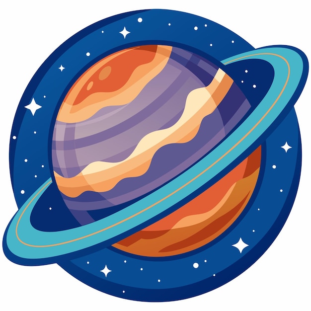 Vector planet clipart cartoon illustration drawing