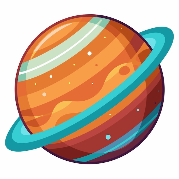 Vector planet clipart cartoon illustration drawing