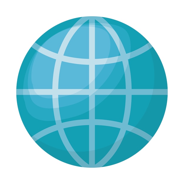 planet earth isolated icon design