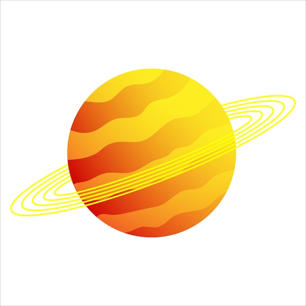 Planet jupiter 3d illustration Space design elements