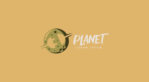 Planet Logo Design Concept Template Vector