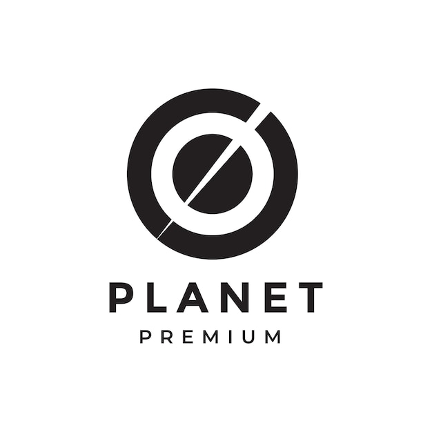 Planet logo design vector illustration