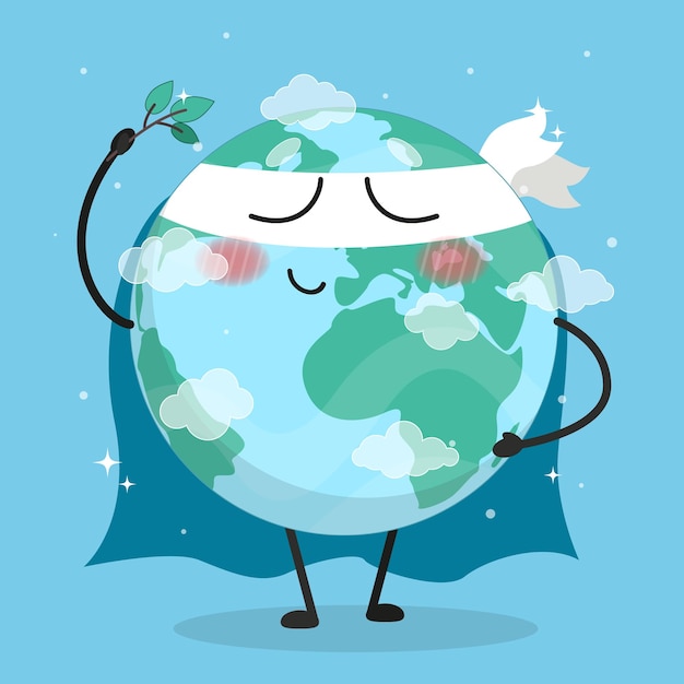 planet protection planet earth vector happy earth day save the planet earth tree and earth