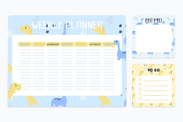 Planner scrapbook and notes template