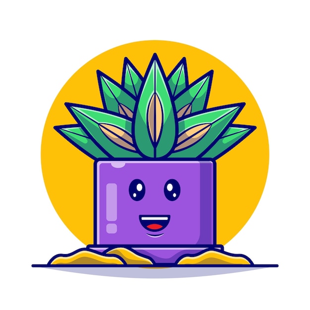 Plant Cute Collection Flat Illustration