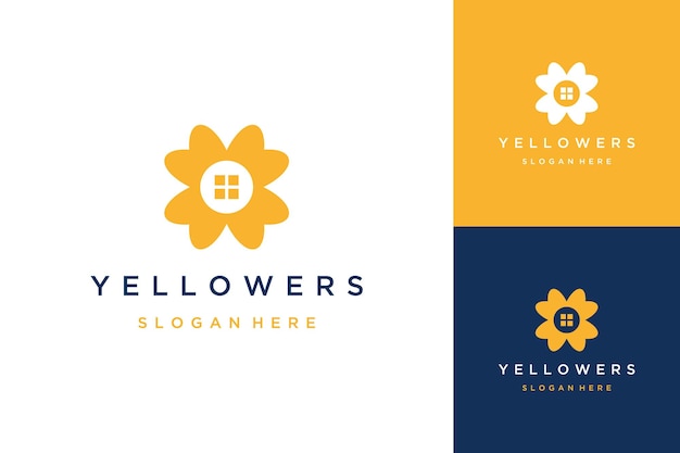 Plant design logo or flower petals with flower essence