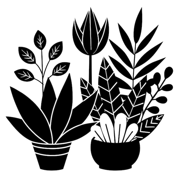 Plant in pot icon Simple illustration of plant in pot vector icon for web