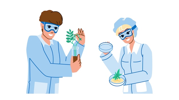 Plants laboratory vector