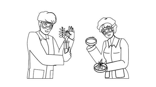 Plants laboratory vector