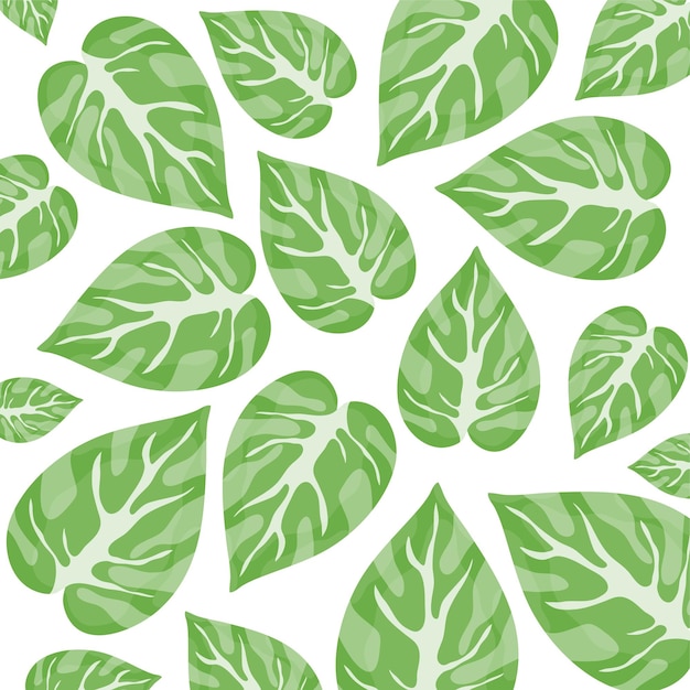 plants nature leaves background for ecology vector design