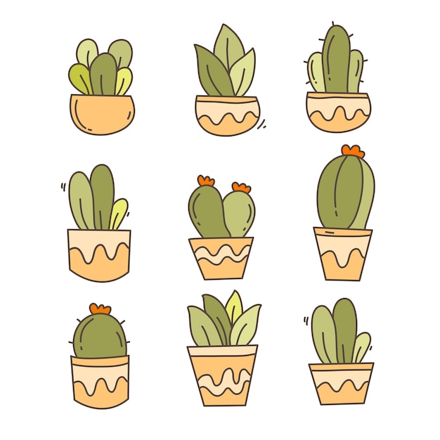 plants vector set bundle