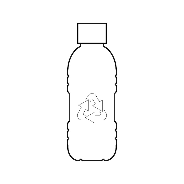 Plastic bottle icon vektor design