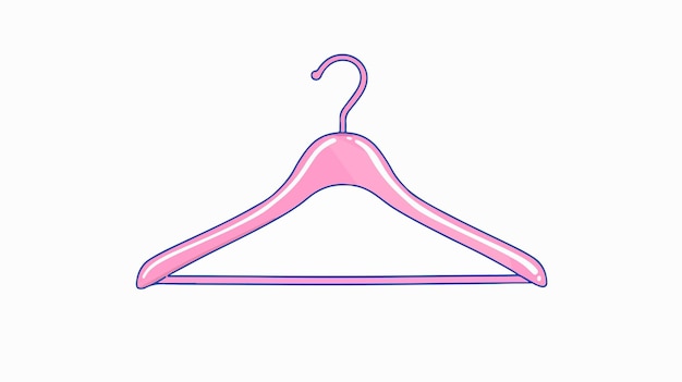 Vector plastic coat hanger flat icon vector illustration