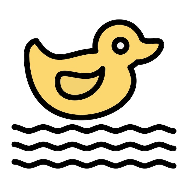 Plastic duck Vector Icon Design Illustration