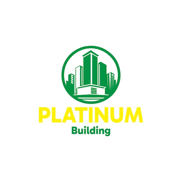 Platinum Building logo and sign Design