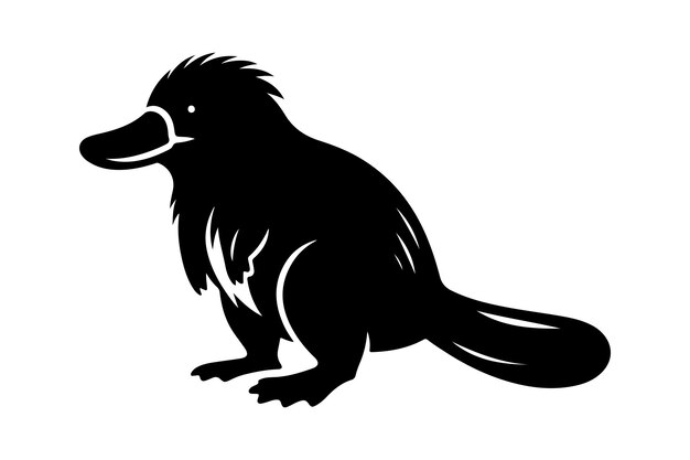 Platypus Silhouette Vector