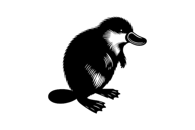 Platypus Silhouette Vector