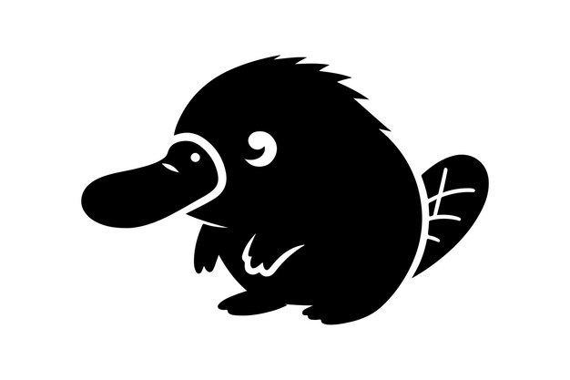 Platypus Silhouette Vector