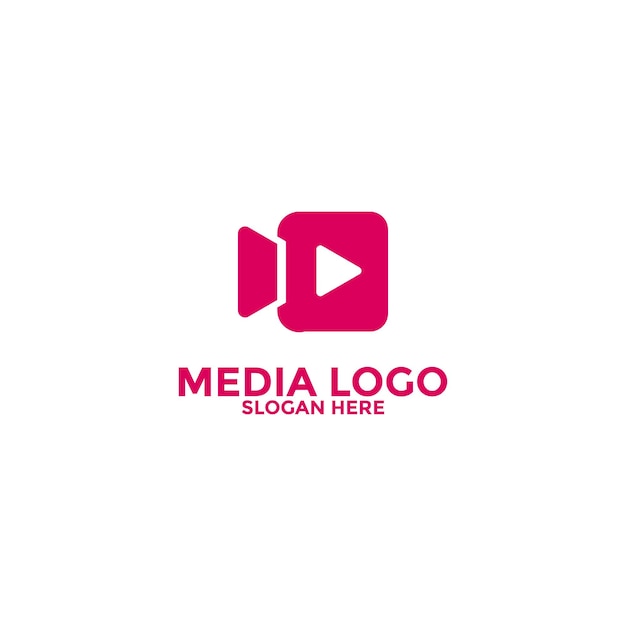 Play Media Button Symbol Logo Icon Vector