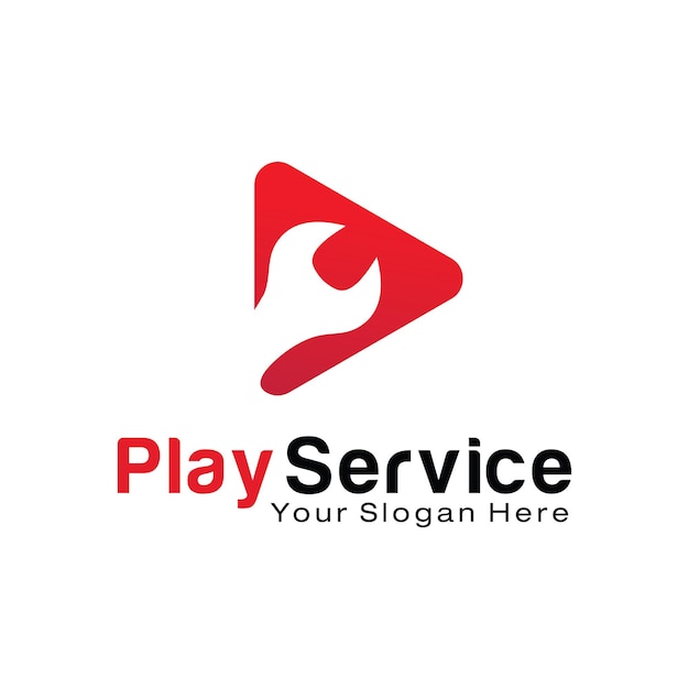 Play Service logo design template