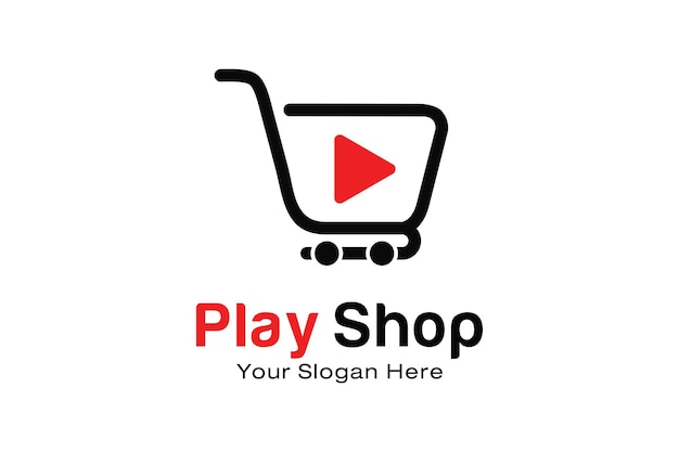 Play Shop logo design template