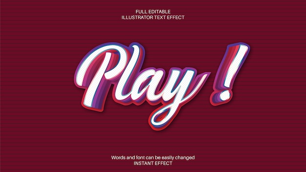 Play Text Effect