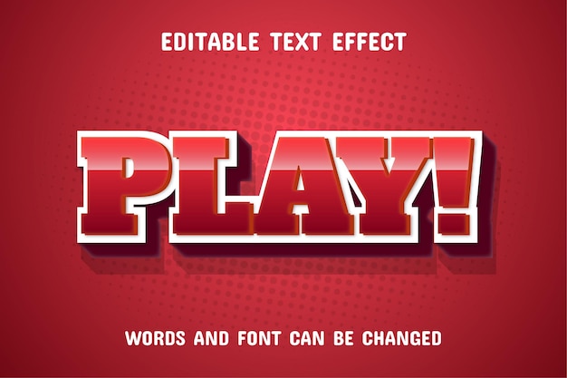 Play text gradient text effect