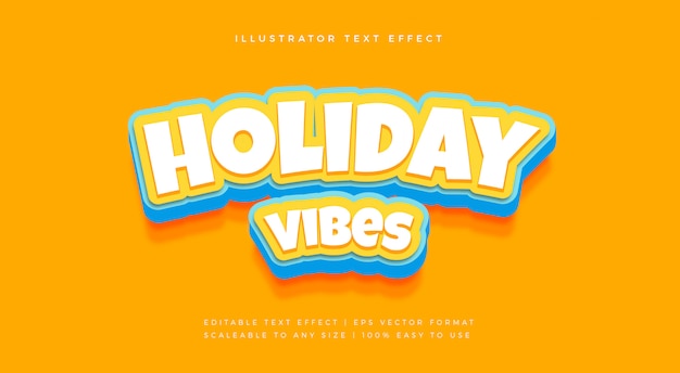 Playful Vibrant Text Style Font Effect