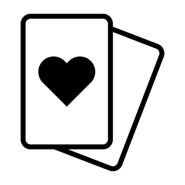 Playing card icon vector