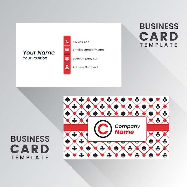 Playing Cards corporate business card, name card template