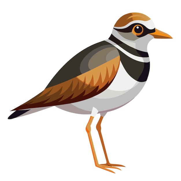 Plover Bird Colorful Vector