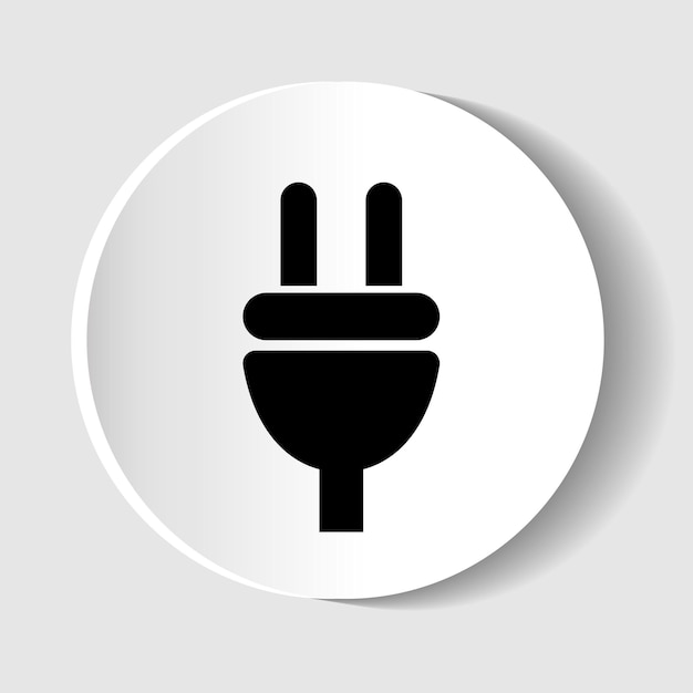 Plug icon for webdesign and mobile applications