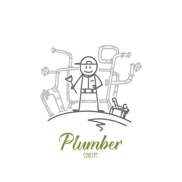 Plumber concept illustration